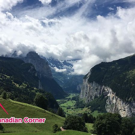 Chalet Canadian Corner Wengen Esterno foto