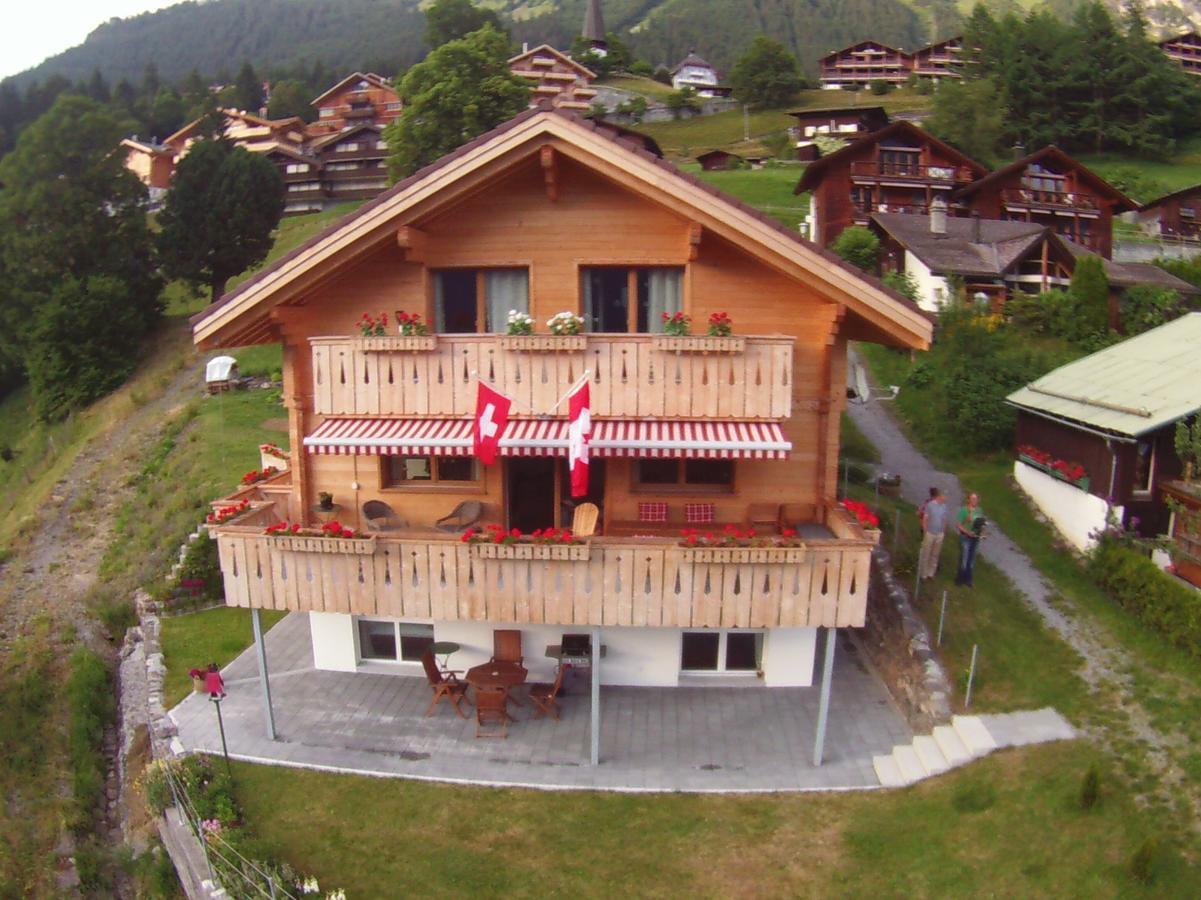 Chalet Canadian Corner Wengen Esterno foto