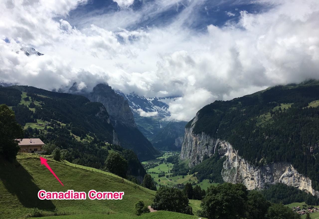 Chalet Canadian Corner Wengen Esterno foto