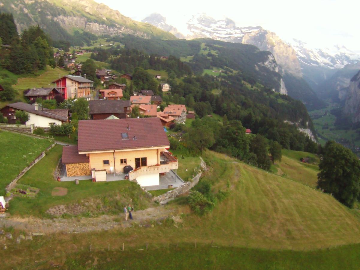 Chalet Canadian Corner Wengen Esterno foto